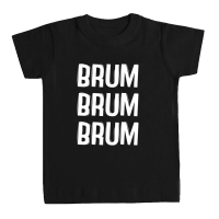 Camiseta BRUM BRUM BRUM niño negra